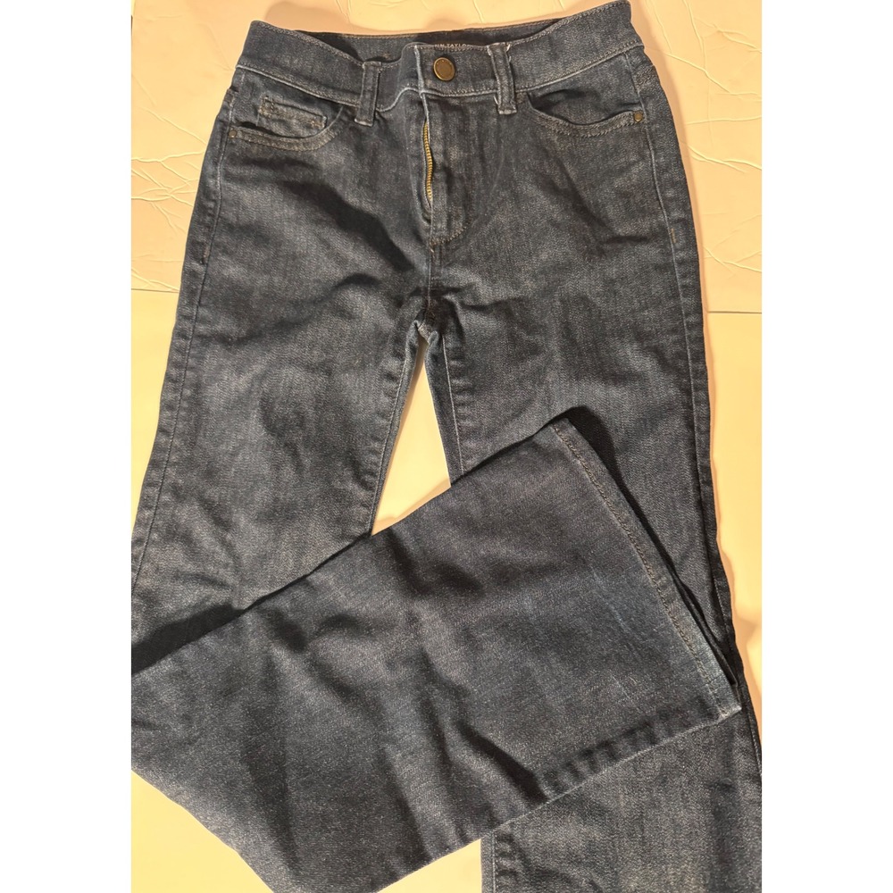 Ann Taylor Petite High Rise Flare Jeans Dark Wash 00P 399353